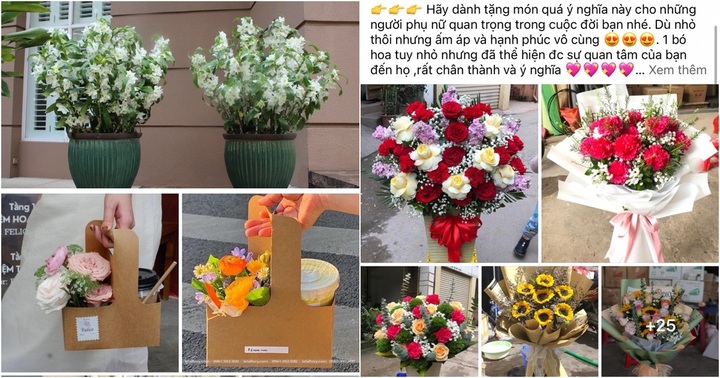 Một doanh nghiệp tại Hà Nội chi hơn 200 triệu đồng mua hoa tươi tặng chị em dịp 8/3