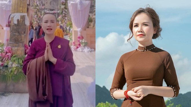 Diễn viên Hoàng Yến bất ngờ thông báo xuống tóc đi tu