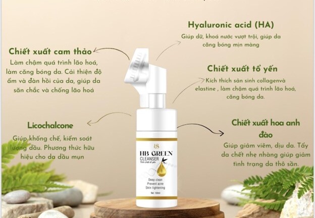 Sữa rửa mặt HB Green, nơi tinh hoa thiên nhiên hội tụ