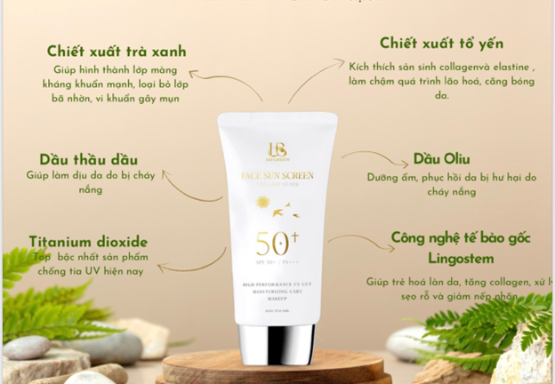 Kem chống nắng HB Green – Face Sun Screen, xua tan nỗi lo về nắng