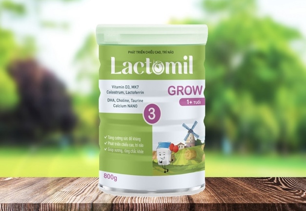 Lactomil Grow - Sữa non kết hợp tinh chất tổ yến cao cấp hỗ trợ cho trẻ tăng chiều cao, phát triển trí não toàn diện