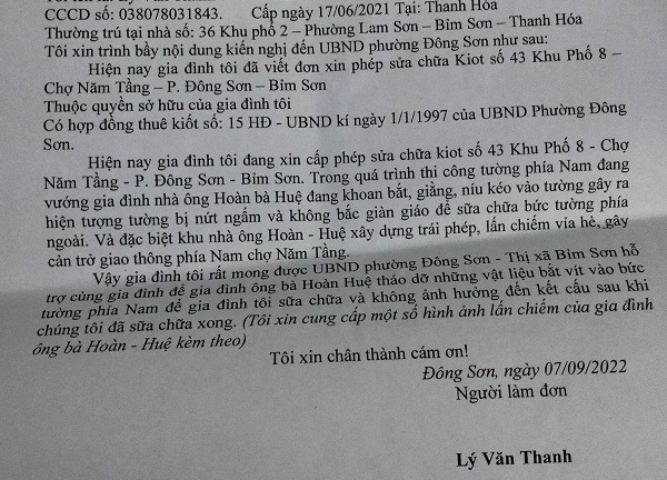 Bỉm Sơn – Thanh Hoá: Cần giải quyết dứt điểm công trình xây dựng không phép tại cổng Nam Chợ năm tầng