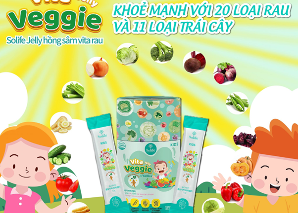 Thạch rau Hồng Sâm - Đồng hành cùng con trên chặn đường cân bằng dinh dưỡng