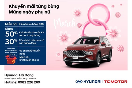 Khuyến mãi tưng bừng – Mừng ngày phụ nữ