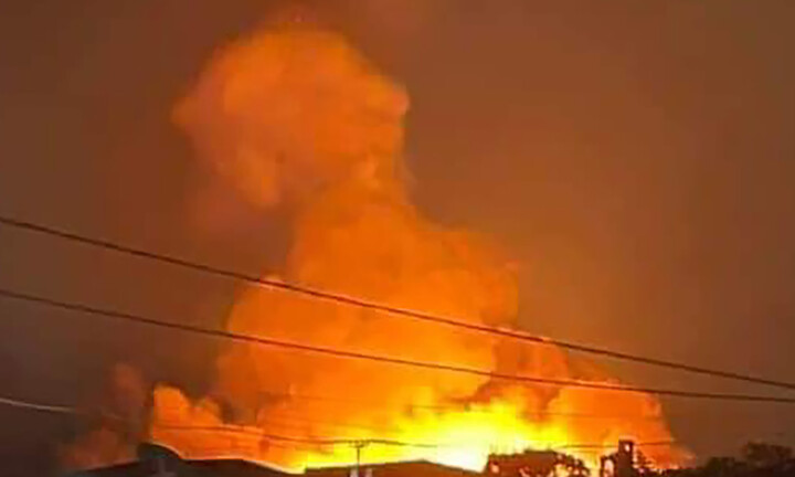 Cháy lớn tại xưởng sản xuất gỗ dán đang bị đình chỉ hoạt động do chưa đủ điều kiện về PCCC