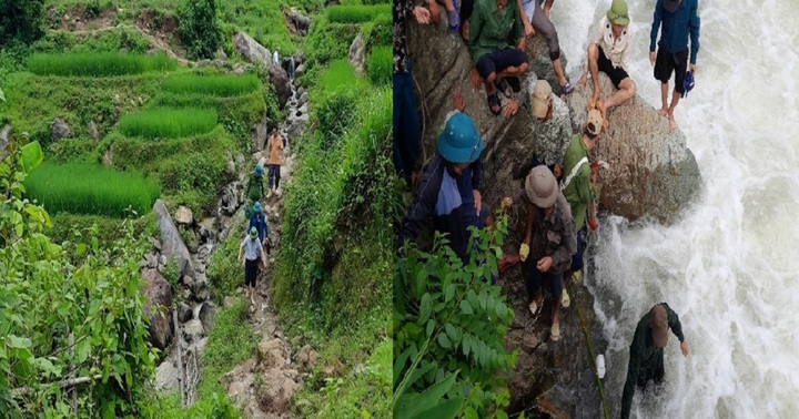 Tìm kiếm 2 mẹ con bị lũ cuốn trôi tại Sơn La