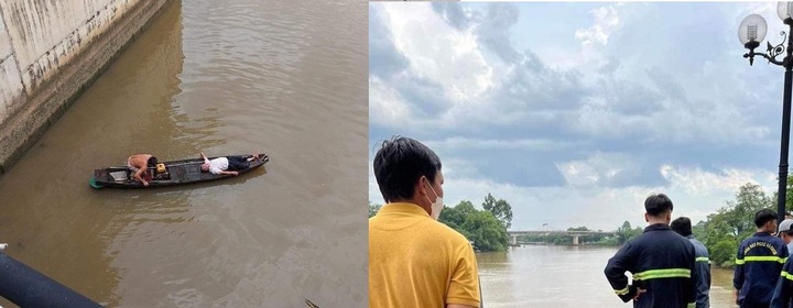 Ô tô mất lái tông sập lan can rồi lao thẳng xuống sông Đồng Nai