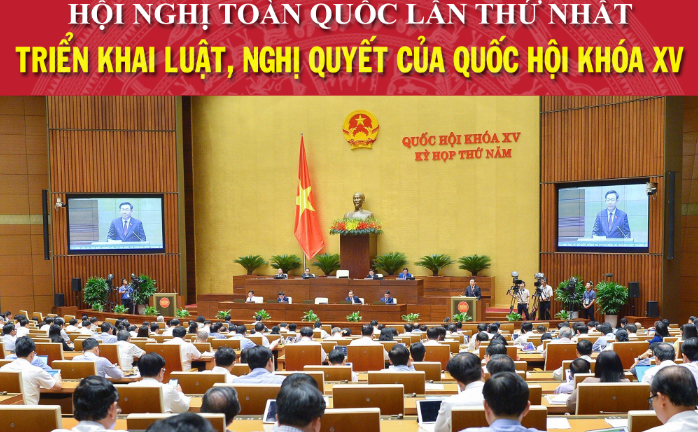 Hôm nay (6/9), khai mạc Hội nghị toàn quốc triển khai luật, nghị quyết của Quốc hội