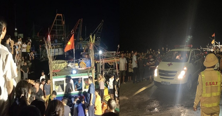 Thuyền câu mực chở 20 người gặp nạn trên vùng biển Cửa Sót, một ngư dân thiệt mạng