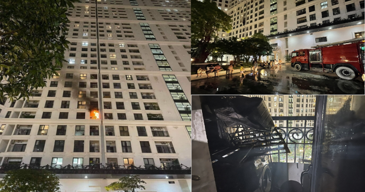 Cháy chung cư ở Hà Nội xuất phát từ cục nóng điều hòa ngoài ban công