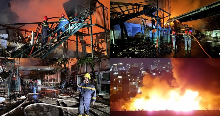 Cận cảnh kho hàng 2.000m2 ở TP.HCM bị thiêu rụi sau 3 giờ chìm trong biển lửa