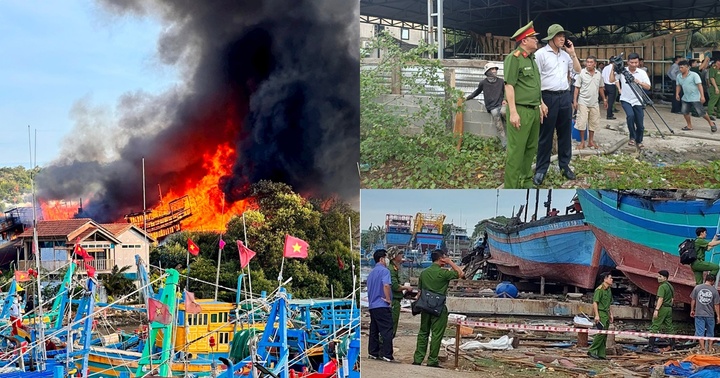 UBND tỉnh Bình Thuận ra công văn hỏa tốc chỉ đạo khắc phục hậu quả vụ cháy 11 tàu cá
