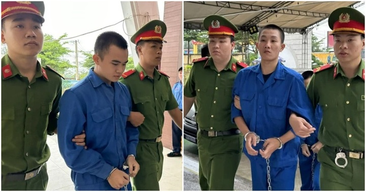 Hình ảnh 2 bị cáo cướp ngân hàng, đâm chết bảo vệ ở Đà Nẵng được dẫn giải đến tòa