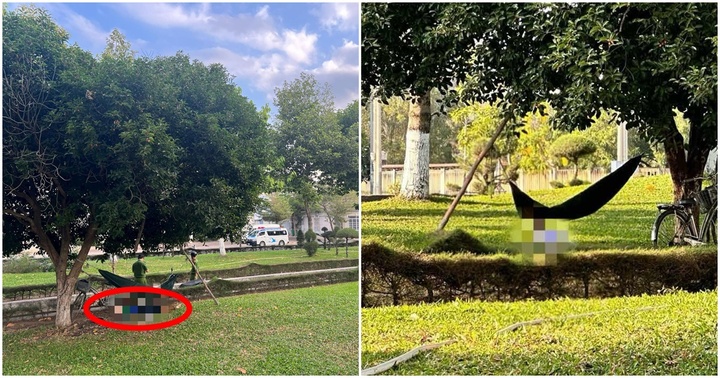 Bàng hoàng phát hiện thi thể người đàn ông cạnh chiếc võng trong công viên Đông Xuân An