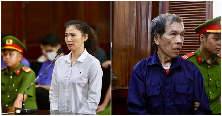 Hình ảnh bà Hàn Ni, ông Trần Văn Sỹ gầy rộc, hốc hác xuất hiện tại tòa