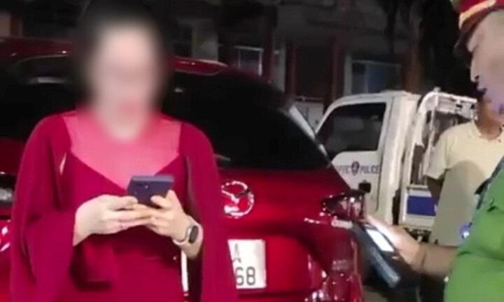 Điều chuyển công tác nữ thiếu tá vi phạm nồng độ cồn kịch khung