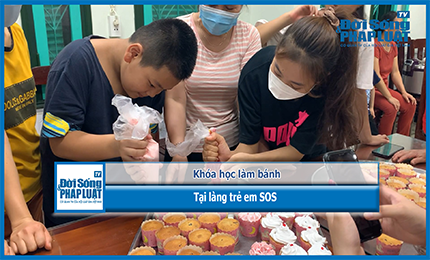 Ngày gia đình ở làng trẻ em SOS: Khóa học làm bánh gắn kết tình thương