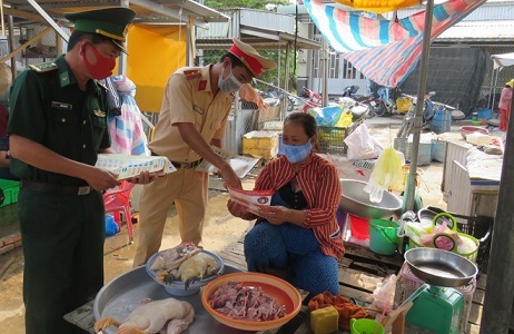 Đồng Tháp: Phát hiện ổ dịch ở chợ biên giới, tiến hành phong tỏa 850 hộ dân