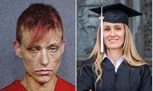 Bà mẹ 3 con từng đi tù vì nghiện ma túy tốt nghiệp đại học danh tiếng nước Mỹ 