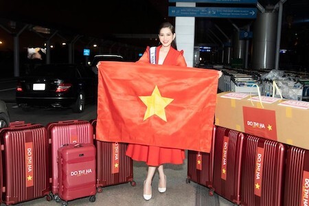 Hoa hậu Đỗ Thị Hà gặp sự cố khi vừa lên đường tham dự Miss World 2021 