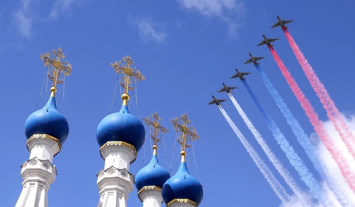 Quân đội Nga diễn tập lễ duyệt binh mừng Ngày Chiến thắng tại Moscow