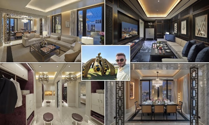 Bên trong phòng khách sạn 600 triệu đồng một đêm của David Beckham ở Qatar