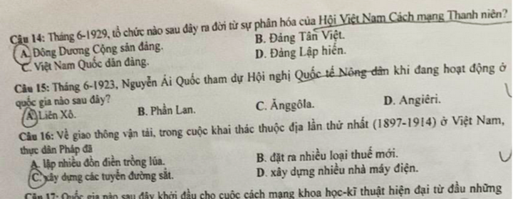 Đề Sử thi tốt nghiệp THPT 2023 sai dữ kiện, Bộ GD&ĐT nói gì?