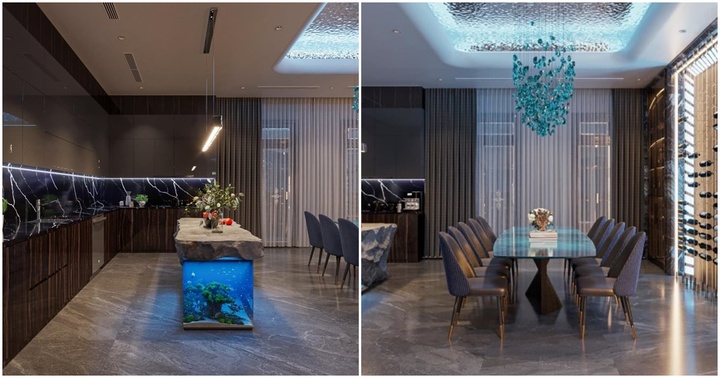 Hé lộ không gian bếp ấm cúng, hiện đại trong tổ ấm của Phương Oanh và Shark Bình