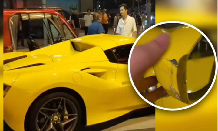 Người đàn ông định bỏ chạy sau khi làm xước chiếc Ferrari, chủ xe liền có hành động  "quân tử "