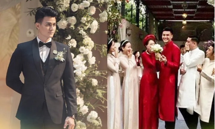 Tiết lộ hình ảnh hiếm hoi trong đám cưới siêu mẫu Vĩnh Thuỵ, choáng ngợp trước cơ ngơi nhà gái