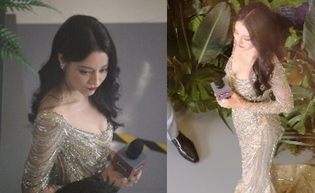 Địch Lệ Nhiệt Ba đẹp hút hồn khi diện thiết kế phong cách gợi cảm