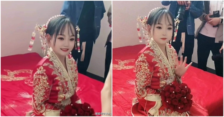 Cô dâu Trung Quốc bị nghi là tảo hôn khi trông như thiếu nữ 13, lộ tuổi thật gây ngỡ ngàng