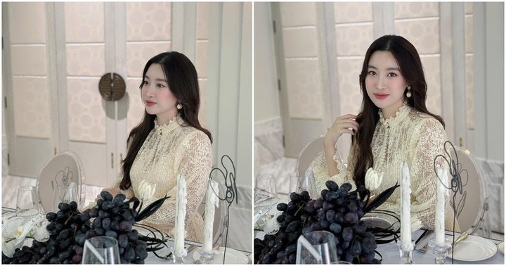 Hoa hậu Đỗ Mỹ Linh khoe ảnh đằm thắm sau sinh, ông xã bình luận một câu