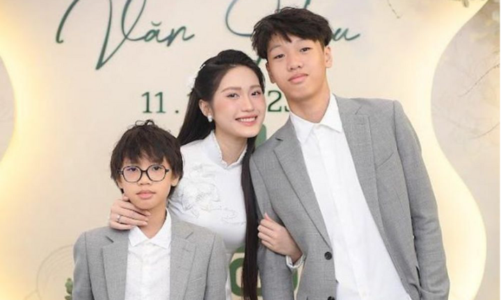 Hé lộ điều đặc biệt về 2 em trai Doãn Hải My: 14 tuổi cao gần 1m8, visual không thua kém chị gái