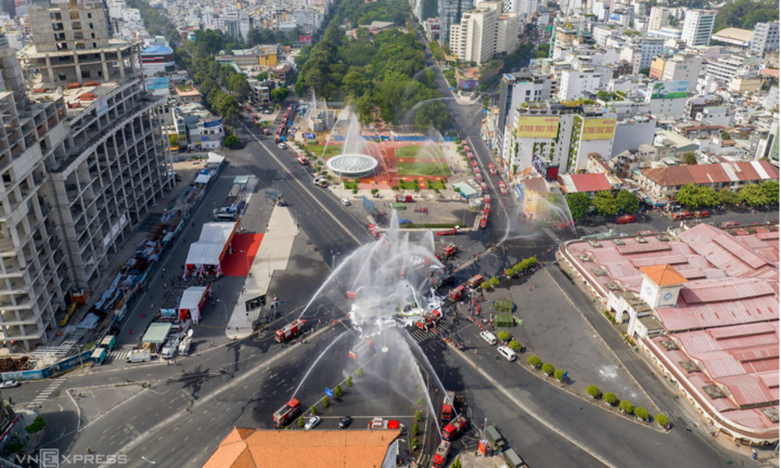 Diễn tập chữa cháy lớn chưa từng có ở metro Bến Thành - Suối Tiên