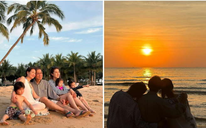 Một cựu diễn viên TVB nổi tiếng cùng gia đình du lịch Phú Quốc dịp đầu năm mới