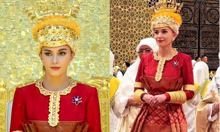 Cô dâu của Hoàng tử Brunei lộng lẫy trong lễ cưới