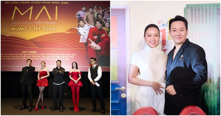 Nguyên dàn Rap Việt, Sao Nhập Ngũ đến ủng hộ Trấn Thành và Tuấn Trần ra mắt phim Mai 