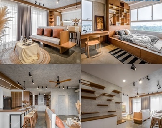 Căn chung cư 106m2 có tông màu lạnh, phong cách hiện đại khiến cộng đồng mạng mê mẩn