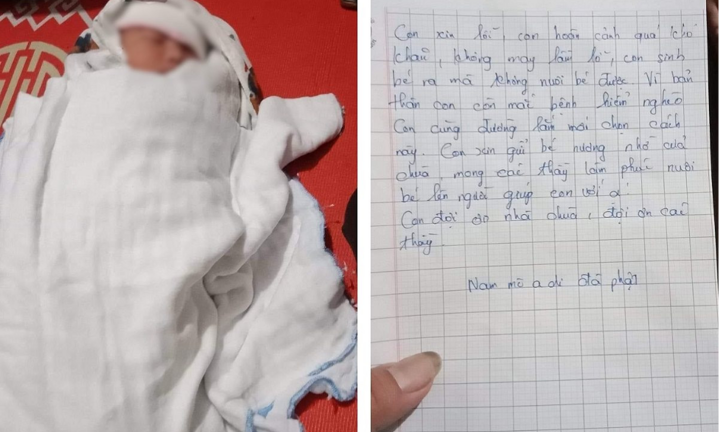 Tìm người thân cho bé gái 7 ngày tuổi bị bỏ rơi trong chùa