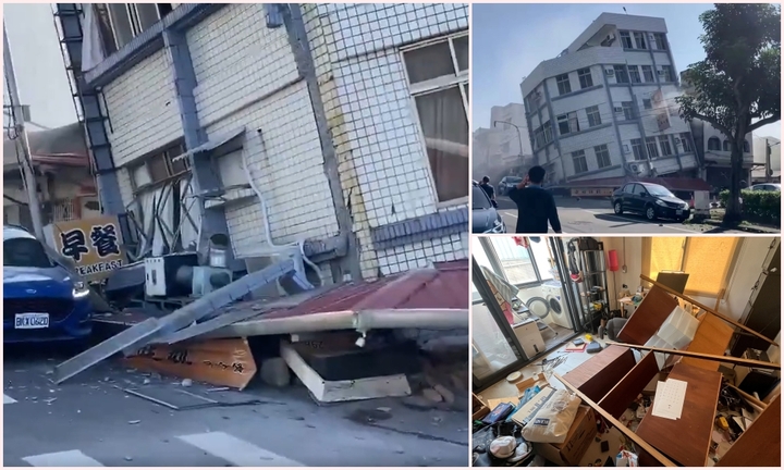 Khung cảnh đổ nát sau trận động đất mạnh nhất trong 25 năm ở Đài Loan