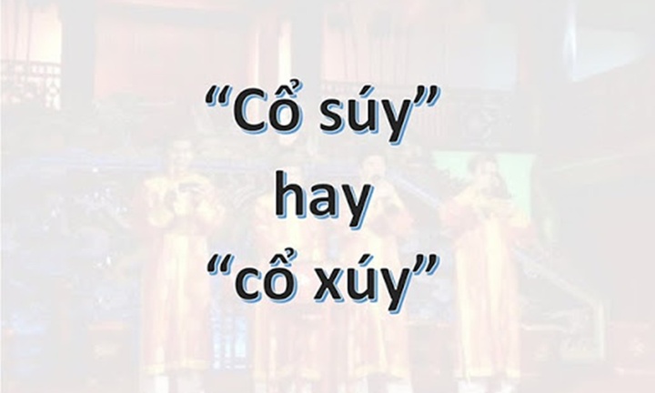 Cổ xúy hay Cổ súy: Đâu mới là cách viết chính xác?