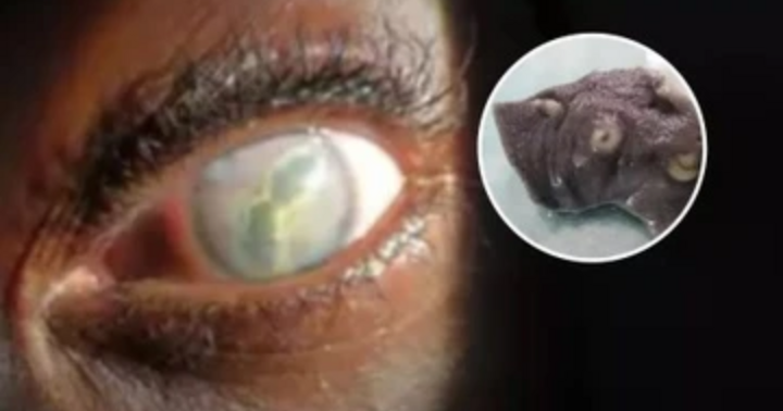 Phát hiện ấu trùng trong khối u 