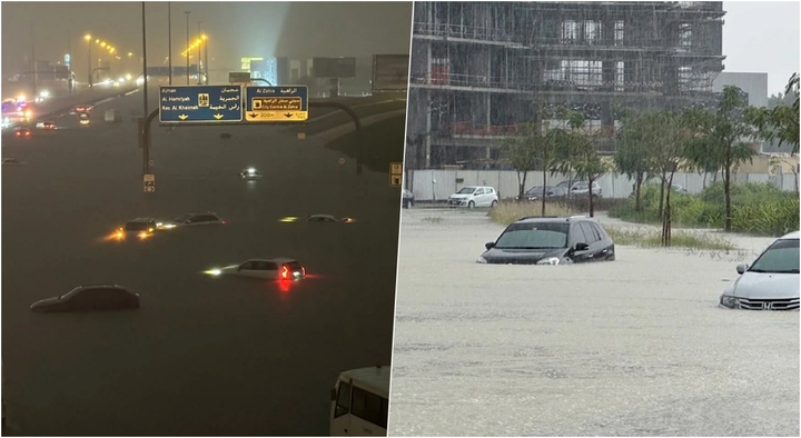 Mưa lớn bất thường gây ngập lụt kinh hoàng tại Dubai 