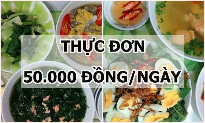 Gợi ý thực đơn 50.000 đồng/ngày đầy đủ dinh dưỡng