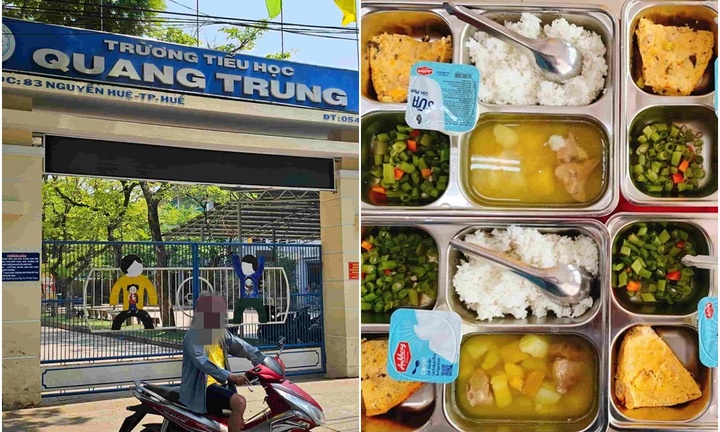 Công an vào cuộc vụ suất ăn bán trú bị chê 