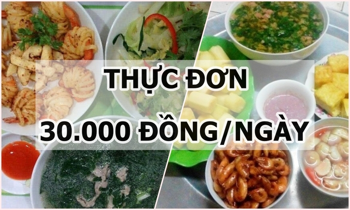 Gợi ý thực đơn 30.000 đồng/ngày cho những người có tài chính eo hẹp