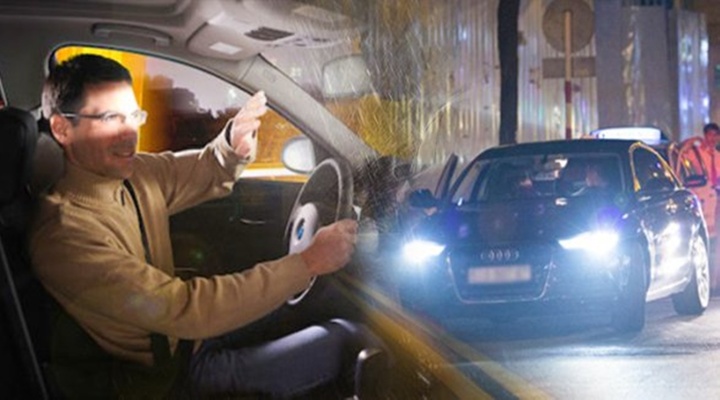 Bật đèn pha trong phố bị phạt bao nhiêu?