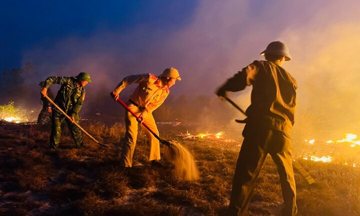 Cháy rừng ven biển ở Quảng Bình: Hơn 10 ha rừng bị thiêu rụi