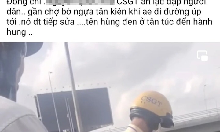 Công an TP.HCM xác minh clip tố CSGT đạp xe người vi phạm